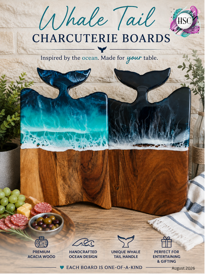 Whale Tail Charcuterie Board – Ocean Collection