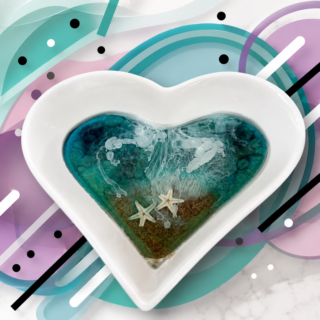 Ocean-Inspired Heart Dishes - Image 5