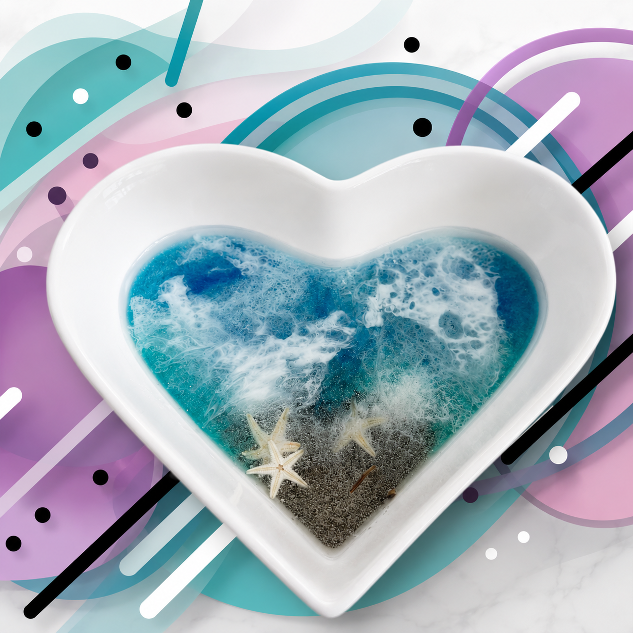Ocean-Inspired Heart Dishes - Image 3