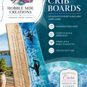 Ocean-Inspired While Crib Boards - Maple Wood