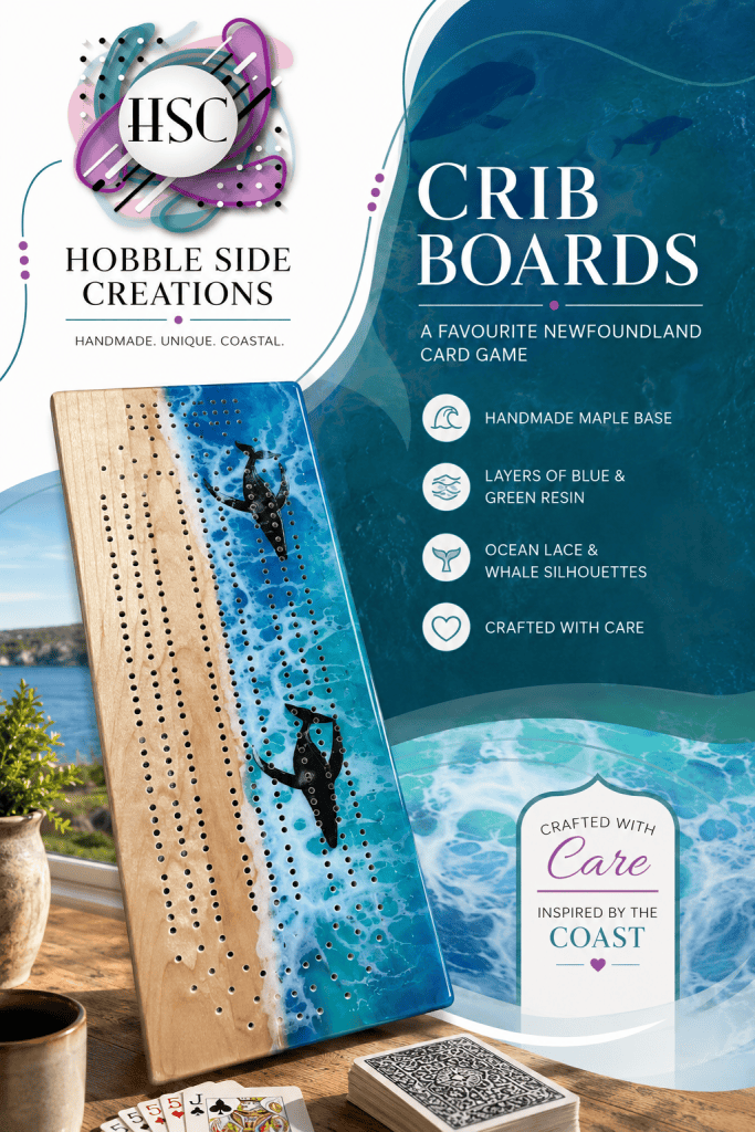 Ocean-Inspired While Crib Boards - Maple Wood