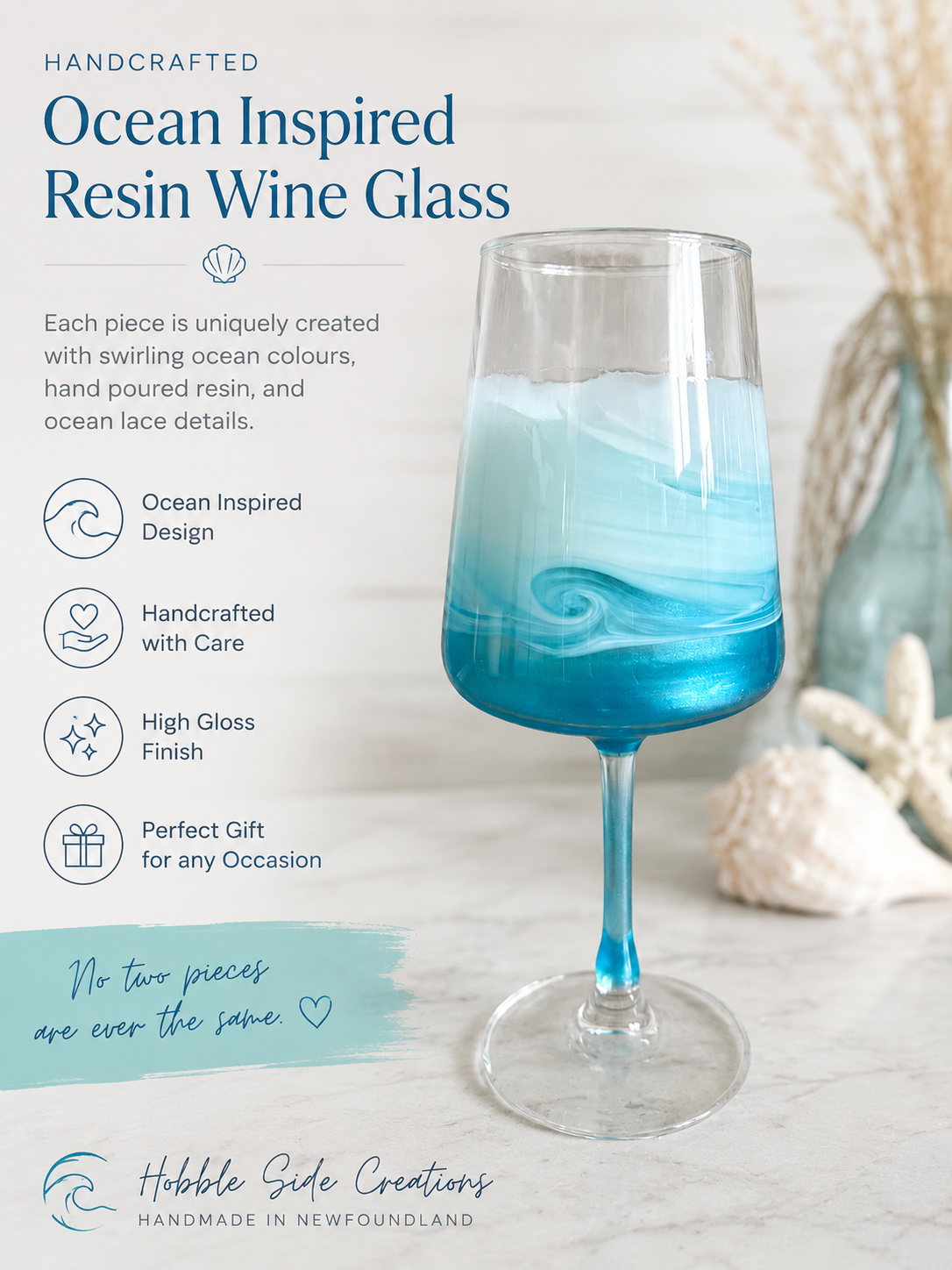 Saltwater Sky Wine Glasses